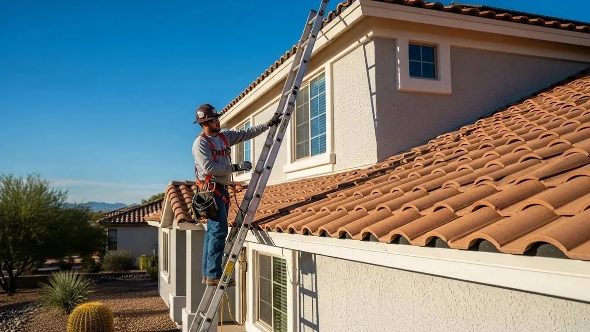 Evergreen Home Solutions HVAC technician at a van